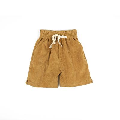 China Wholesale Breathable High Quality Unisex Buttons Baby Boy Corduroy Shorts Shorts for sale