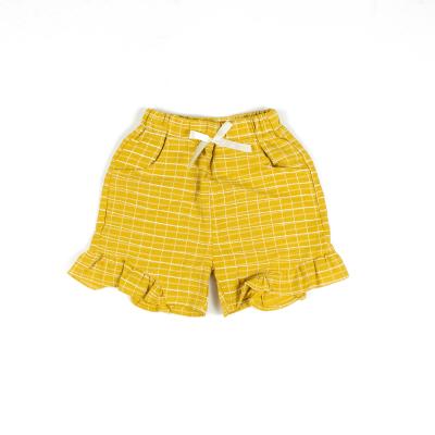 China High Quality Breathable Canvas Infants Shorts Plaid Baby Shorts Wholesale Summer Baby Shorts for sale