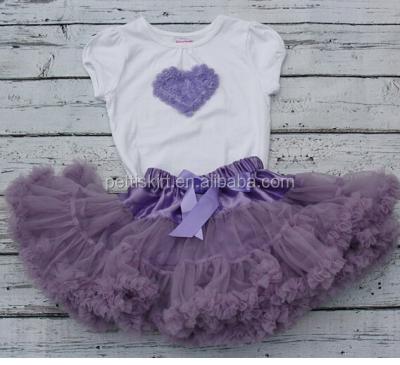 China Anti-wrinkle baby infant clothes dress set first birthday outfit kids skirt newborn girls chiffon tutu skirt for sale