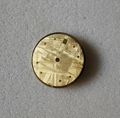 China Custom Watch Dial Brass Dial Manufacturer Swiss Luminous Meteorolite Indexes Watch for sale