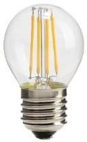 China LED Filament 3w G45 300 Lumen LAMP Retro Saving Energy Indoor Chips Transparent Glass Bulb House Office Used EU lamp for sale