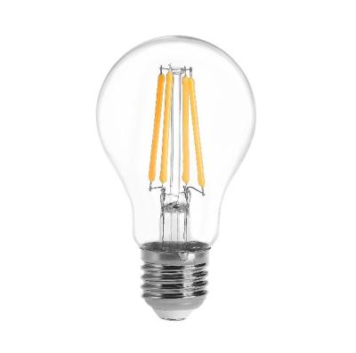 China LED commercial A60 E27 4w glass bulb decorative clear vintge 100lm/w bright glass transparent retro filament bulb light for sale