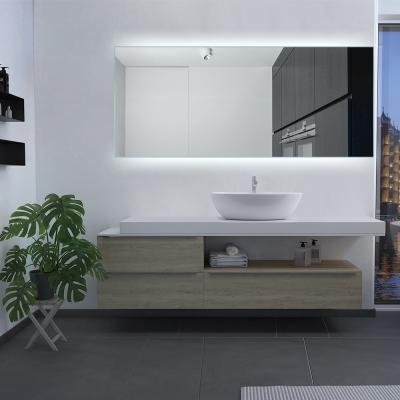 China Bath Spiegel Bright Electric Smart Modern Bathroom Eco - Friendly LED Illuminated Frameless Backlit Mirror for sale