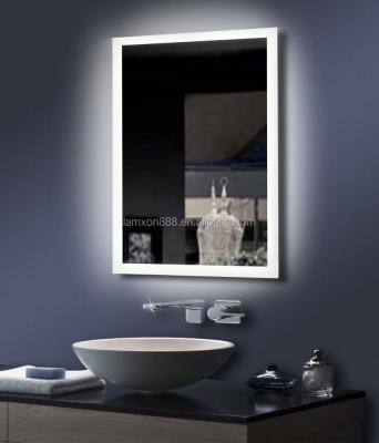 China Illuminated High End Bathroom Mirror With Led Backlit , Salon Mirror For Beauty Hair for sale