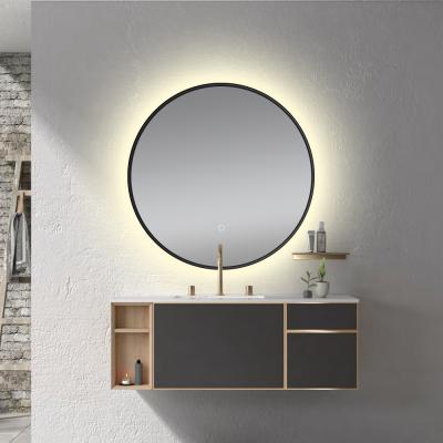 China Bathroom Modern Round Backlit Mirror LED Brand Lamxon Design And Mirror IP44 High Quality for sale