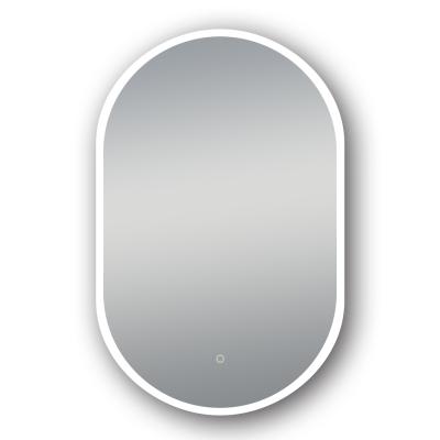 China Modern led-spegel with touch switch shape oval acrylic around LED backlit smart mirror for sale