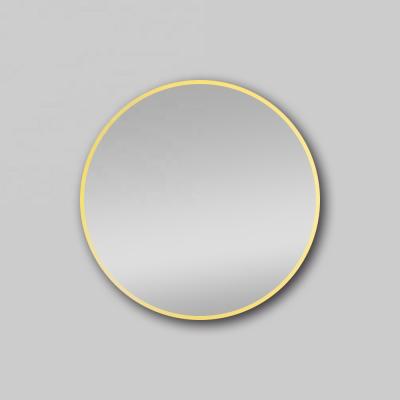 China Contemporary Best Selling Round Modern Aluminum Frame High Quality Hotel Bathroom Mirror for sale