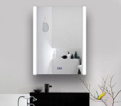 China Cheap Modern Led Modern Vanity With Extension With Shelves Storage With Lights Mirror Bathroom Cabinet for sale