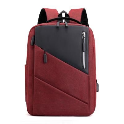 China With Wholesale USB Lightweight Fashion Oxford Business Laptop Backpack Waterproof Bag With USB Charging Port For Men for sale