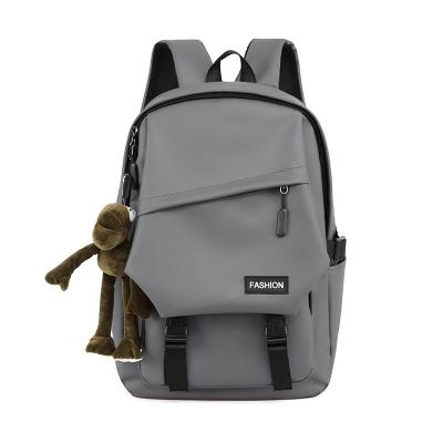 China 2021 Waterproof New Simple Nylon Laptop Backpacks Junior High School Bag For Teenagers Student Large Capacity Travel Backpack for sale