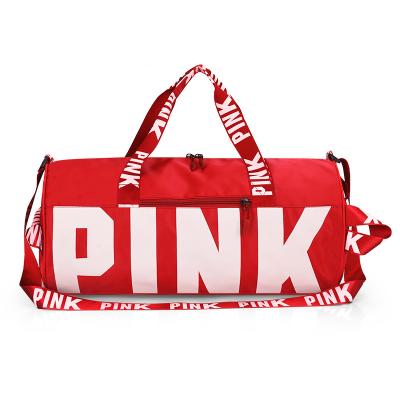 China Goods Customized Cheap Outdoor Fashion Weekend Shoulder Tote Bag Handbag Women Gym Yoga Sports Fitness Bag Travel Large Duffel Bag for sale