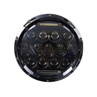 China DRL factory supply white (with convesion line) 7 inch round led headlight 12v 24v for offroad vehicle for sale