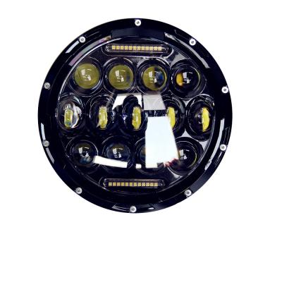 China DRL factory supply h4 12V 24V 7 inch white round (with convesion line) led headlight for motor truck 4x5 off-road vehicle for sale