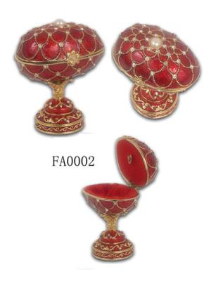 China Faberge Egg Box Faberge Egg Jewelry Box Faberge Egg Jeweled Box for sale