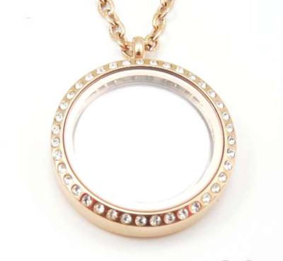 Китай Lockets привесного круглого стекла Locket нержавеющей стали 30mm плавая оптом продается