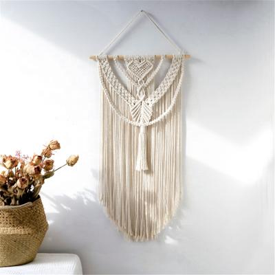 China 100% handmade cotton macrame wall hanging minimalist romantic for bedroom decor for sale