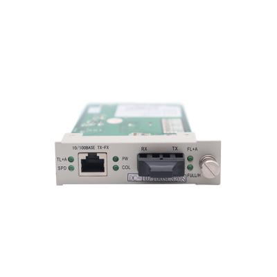 China FTTH 20KM singlemode dual-fiber transceiver SC interface fiber optic board type DC-10/100SC320S fiber optic transceiver for sale