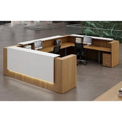 China Customizable High Quality Reception Desk For Modern Hotel And Office Reception Table Counter Desk for sale