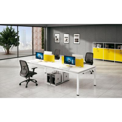 China Modern Popular 4 Person Office Workstation Office Furniture Workstation Face To Face Separation for sale