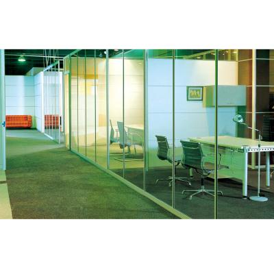 China Durable Luxury High Quality Glass Partitions Divider Portable Office Partition Wall With MFC for sale