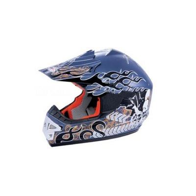 China ABS Fashion New Product Custom Flame Printing Motorcycle Offroad Safety Helmet for sale