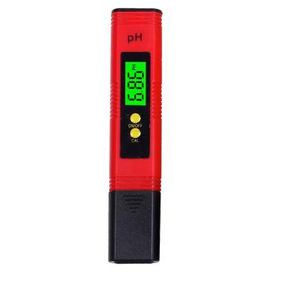 China Red Portable Auto Calibration pH Meter Tester With Back Light Ph-02B for sale