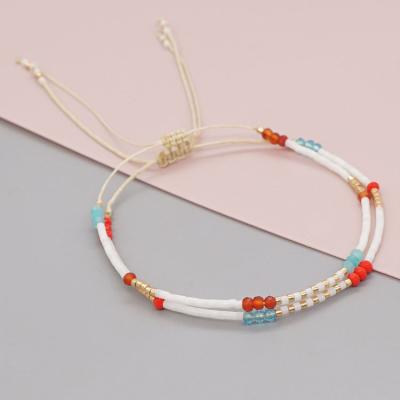 China BG1109 FASHIONABLE tasty simple tiny tiny mini seed beaded string layering bracelet for girls for sale