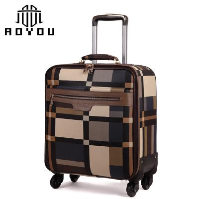 China Good Price PU Suitcase Leather Trolley Luggage Bag Made In China for sale