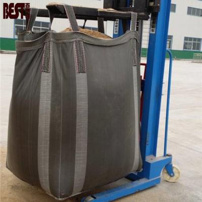 China 1 Ton Big Bag PP Jumbo Carbon Black FIBC ANTISTATIC Bags for sale