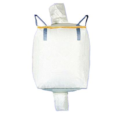 中国 ANTISTATIC jumbo bag for cement bag large pallet big bag for wood pellet with filling spout and discharging spout 販売のため