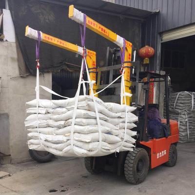 中国 1 Ton Plastic Pp Woven Fibc Virgin Circular Lifting Sling Bag Big Belt ANTISTATIC Soft Pallet For Cement Fertilizer Packing Bags 販売のため