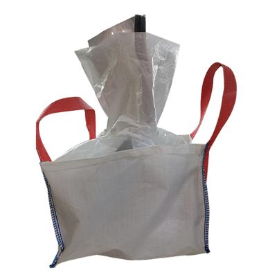 China ANTISTATIC Large 1 Ton Polypropylene FIBC Bulk Bag PP Green Plastic Cement Bag Chemical Bags for sale