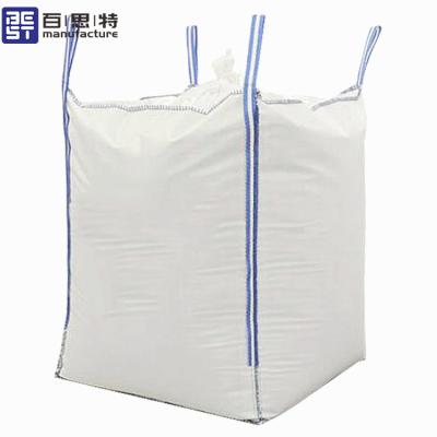 中国 Food Grade Super Bag 1 Ton Jumbo Bags Large FIBC Bulk Bag Food Grade Top Cross Packing Flat Bottom 1500kg 1000kg 販売のため