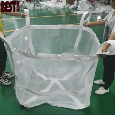 Κίνα Large Ventilated Breathable Bulk Bag Breathable Bags Vented Mesh Jumbo Bag For Firewood Loading 1000kg 1500kg προς πώληση