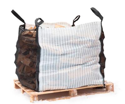 Κίνα 1 Ton Breathable Mesh Bags Breathable Mesh Firewood Vented Bulk Bag For Firewood Vegetables προς πώληση