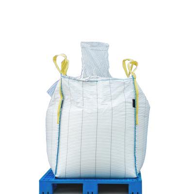 China Conductive Big Bag Type C Conductive FIBC Anti Static Bulk Bag For Hazmat Chemicals Te koop