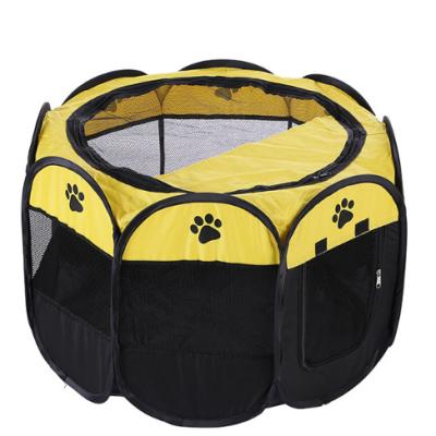 China RM THUMB Portable Playpen Stocked Cage Breathable Waterproof Pet Cage 28*28*18/35*35*24/45*45*24 Pet Tent Folding Yard Barrier for sale