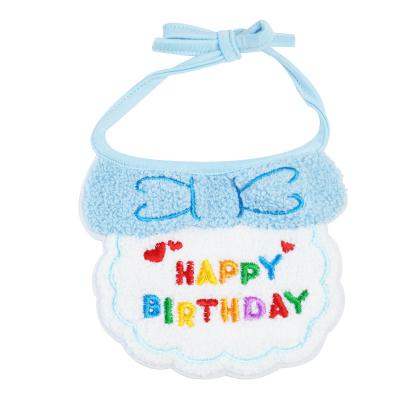 China 2023 Viable New Custom Pet Birthday Bib Dress Up Cat Dog Birthday Scarf for sale