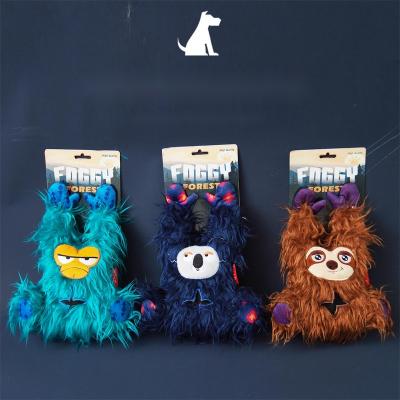 China 2023 Viable New Custom Durable Soft Plush Chew And Soundig Toy Plush Dog Little Monster Series for sale