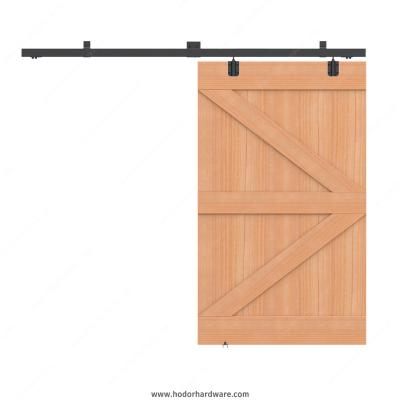 China Industrial HODOR BT01 Decoration Joined Hidden Wrought Iron Wall Mount Sliding Barn Door Hardware for sale