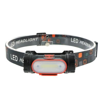 China Powerful Camping and Emergency Headlight Flashlight COB Motion Sensor Outdoor Hunting Headlight Running Waterproof Rechargeable LED Headlamps for sale