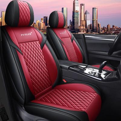 China Hot Sale Full Set Type Sports Universal Leather Car Seat Cover With Customized Cushion Luxury Auto Car Seat Cover for sale