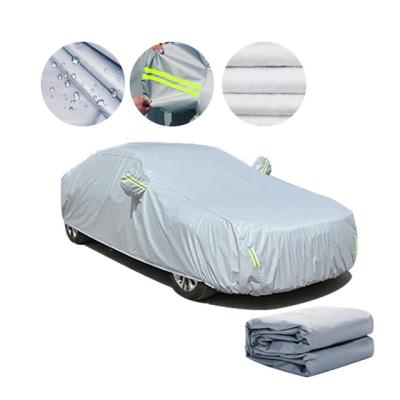 China Water Resistant Pemium Waterproof High Elastic Indoor Exhibit Spandex Material Car Cover for sale