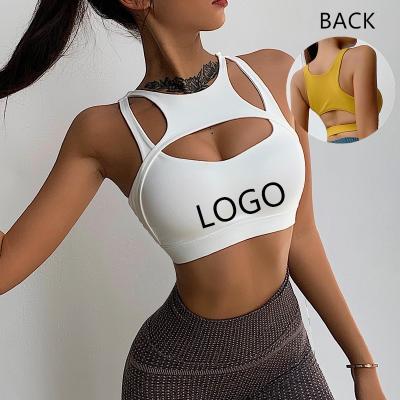 China Fitness Workout Sports Gym Sleep Bra Women Sports Bra Antibacterial Breathable Anti-sweat Shockproof Padded Running Top for sale