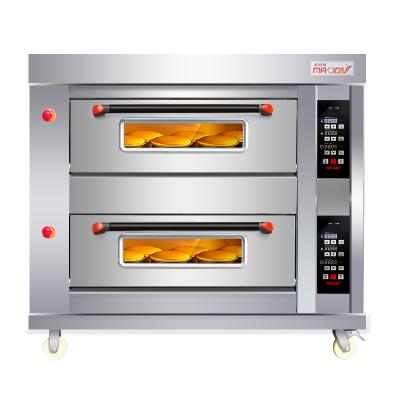 China Bakery High Efficiency 2 Decks 2 Mini Baking Oven Gas Electric Mini Baking Trays Longevity for sale