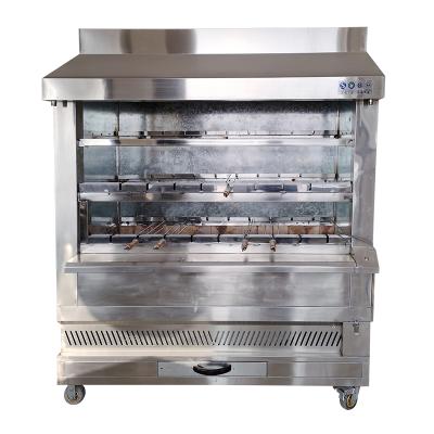 China Middle East Big Size Charcoal Doner Electric Brazilian Electric Shawarma Grill Machine Adjustable Kebab Kebab Equipment Gas Brazil BBQ Oven for sale