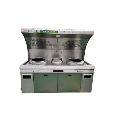 China Commercial Environmental Protection Fire Gas Stove Smokeless Steam Purification Integrated Eco-friendly Restaurant Cooking Car for sale