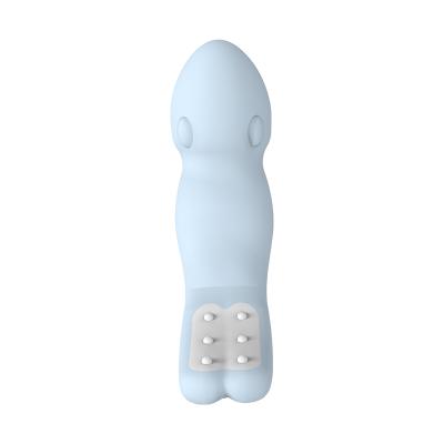 China Nine-frequency cute high quality comfortable vibration food grade silicone vibrator cute squid vibrator for sale