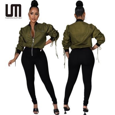 China Liu Ming Fashion Women Contrast Color QUICK DRY patchwork long sleeve elastic zipper club rompers overalls for sale