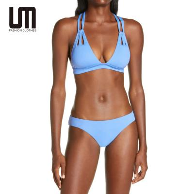 China Liu Ming 2022 new design women's summer breathable lift up brazilian two-piece swimwear bikini female swimming set for sale